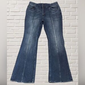 Idyllwind Miranda Lambert High Rise Button Fly Flare Jeans Long 12W 34L